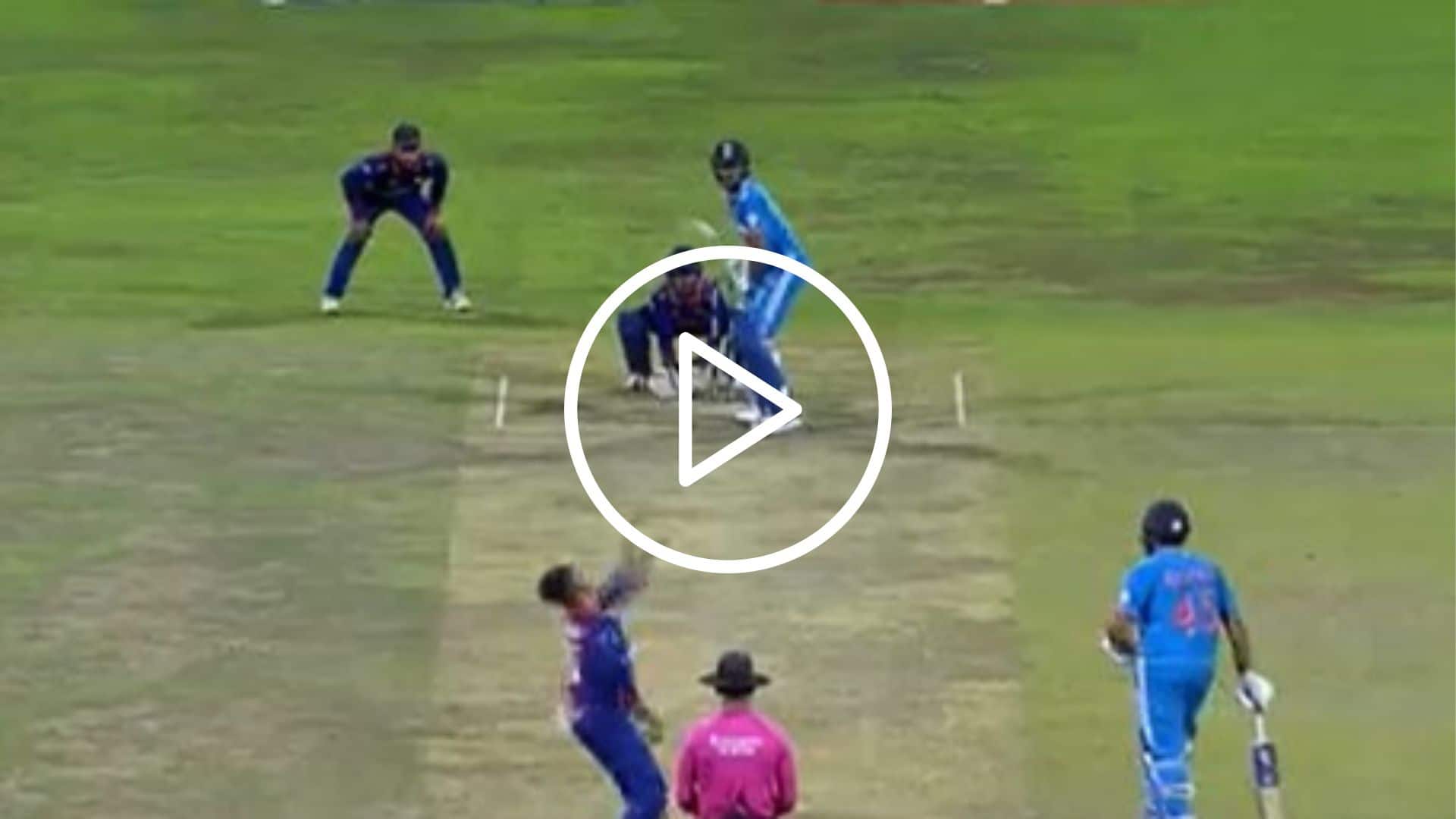 [Watch] Shubman Gill Smacks Classy Straight Six In Match-Winning Knock vs Nepal 
